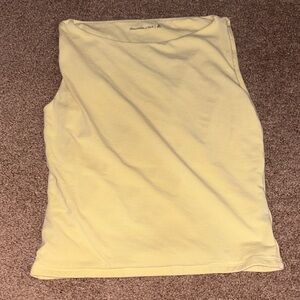 Yellow Boatneck Tank Top